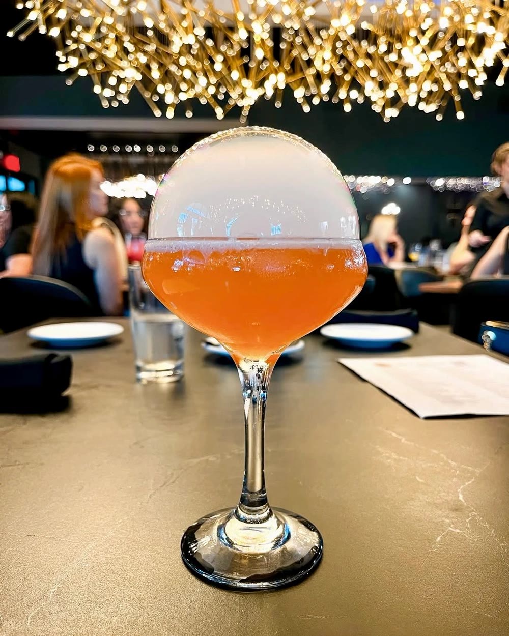 Sunset Spritz cocktail at the bar